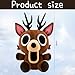 JFBNXB Deer Plush, 1 Piece Stuffed Animal, Plush for Home and Office Decor, Travel Companion, Gift for Collectors and Game Fans