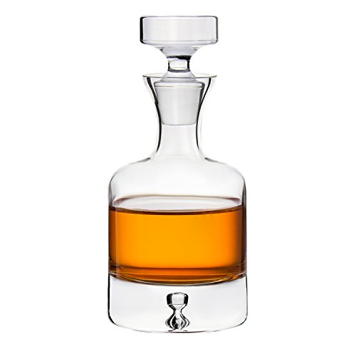 Ravenscroft Crystal | Elegant European-Made Hand-Blown Taylor Decanter w/Stopper | 100% Lead-Free Crystalline | 35 FL Oz | Gift-Boxed