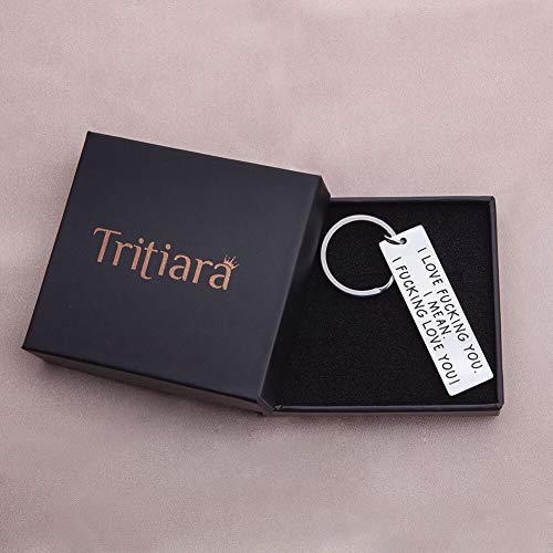 Tritiara Birthday Gift Funny Couple Keychain For Boyfriend Husband From Girlfriend Wife Him Her His I Love You Teen Wedding Anniversary Valentine Christmas Key Ring #TOP6