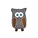 Hugo Frosch Öko Bouillotte Chouette confort pour enfants en tricot marron et blanc 0,8 l