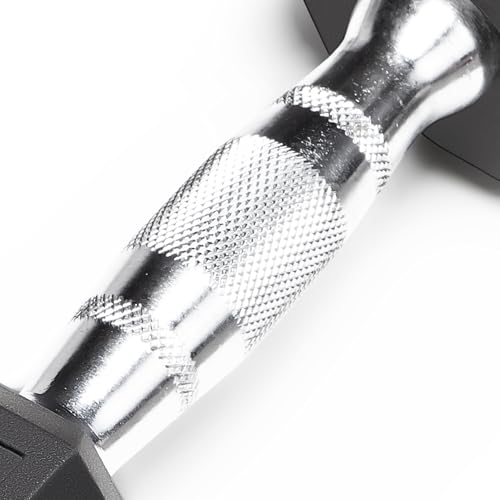 Marcy Classic Rubber Hex Dumbbell with Knurled Grip for Strength Training and Bodybuilding 10-lbs Single Dumbbell IBRH-010 by MARCY - Image 6