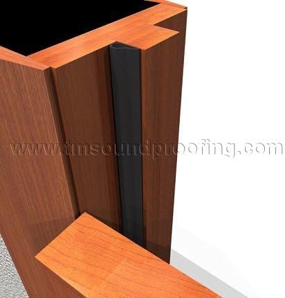 Miniatura 5 de Trademark Soundproofing Burlete para puerta, solución de reducción de ruido, tapón de puerta de 0.5 pulgadas de ancho, rollo de 20 pies, color blanco
