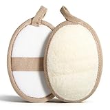 2 Stück Schaumstoff Loofah Schwamm, Natürlicher Luffa Schwamm Peeling Körper Wäscher, aus umweltfreundlichem und biologisch abbaubarem Dusch-Luffaschwamm, Luffa für Damen und Herren