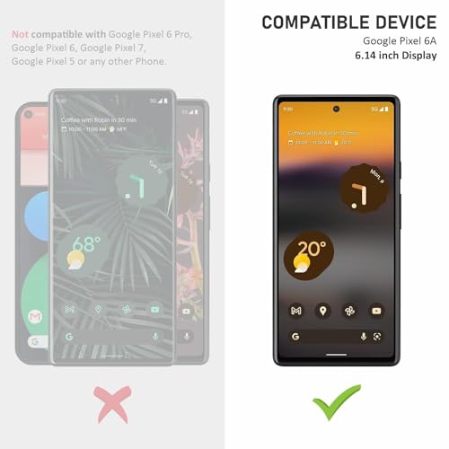 Image of Tempered Glass Screen Protector Compatible for Google Pixel 6A / Google Pixel 6a with Edge to Edge Coverage and Easy Installation Kit