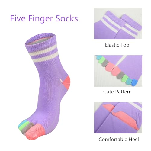 Benefeet Sox Funny Toe Socks Ankle Women Five Finger Socks Girls Cute Toe Seperated Cotton Sock Running Athletic Sock3
