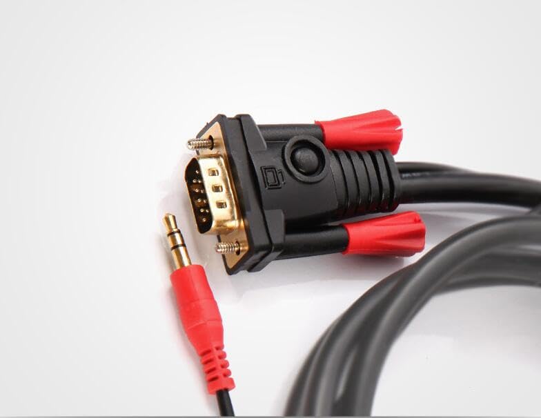 Wiring Connecting Terminals - VGA Cable vga3 + 9 Cable TV with Audio Cables Laptop Computer Connected to a Television Monitor hdmi 1080P