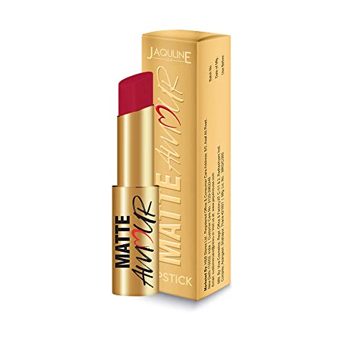 Jaquline USA Matte Amour Matte Lipstick Lightweight, Long-wear Lipsticks |Matte Finish, High Coverage,Highly Pigmented, Cruelty Free,Paraben Free,Vegan (3.5g Sensuous 08) For Rs. 365 @ 48 % Jaquline USA Matte Amour Matte Lipstick Lightweight, Long-wear Lipsticks |Matte Finish, High Coverage,Highly Pigmented, Cruelty Free,Paraben Free,Vegan (3.5g Sensuous 08) For Rs. 365 @ 48 %