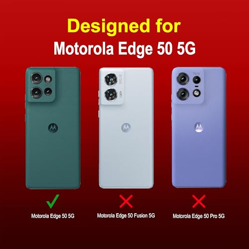 Image of AIBEX Compatible for Motorola Edge 50 5G Flip Cover Leather Finish with Magnatic Closure | Inside TPU with Card Pockets | Wallet Stand | Complete Protection Flip Case -Blue