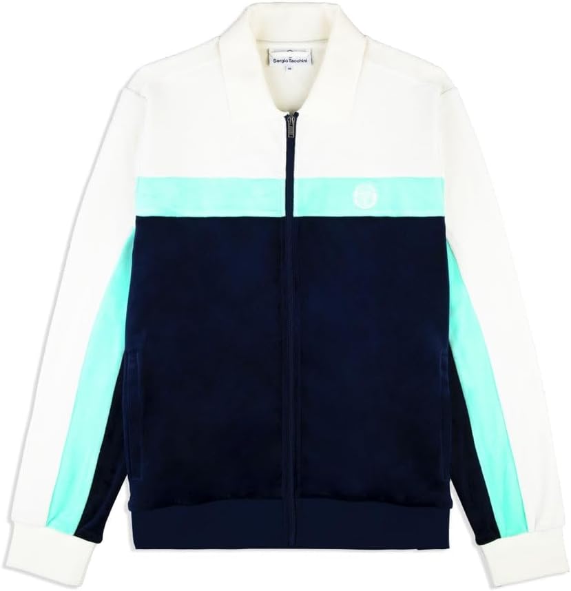 Sergio Tacchini Mens Lazaro Velour Track Jacket