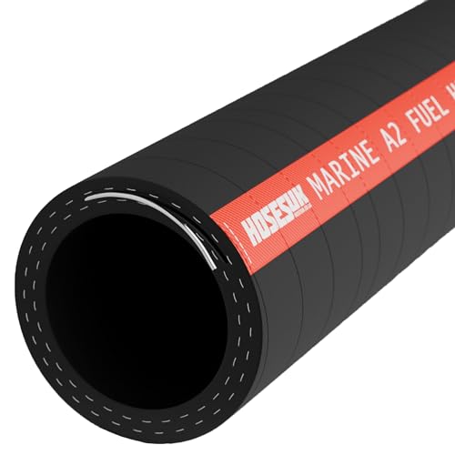 51mm Rubber Marine Fuel & Oil Diesel Exhaust Hose ISO7840 2 Metre