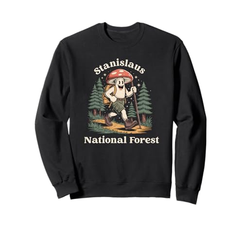 Stanislaus National Forest California Mushroom Sweatshirt