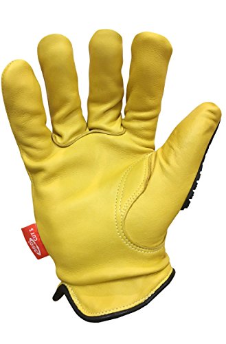 Ironclad Mens Work Glove 360 Cut Leather Impact, Yelloe, Large Us #TOP1