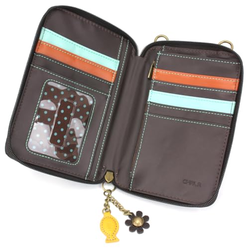 Image of CHALA Wallet Crossbody Cell Phone Purse - Women Faux Leather Multicolor Handbag with Adjustable Strap