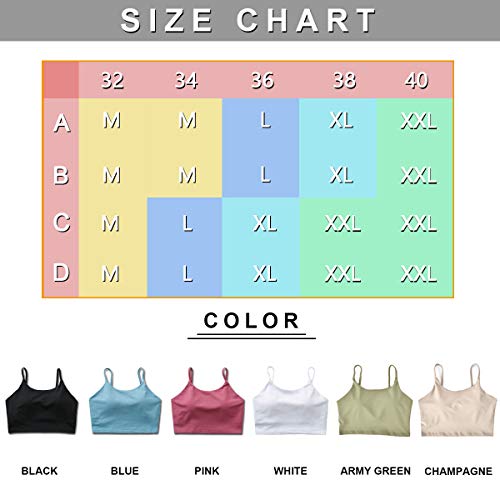 Yasco Sutiã esportivo Longline Yoga Top Crop Top com sutiã embutido para treino Top acolchoado com s