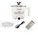 Electric Hot Pot 1 Liter Student Must-have Pot Rapid Noodles Cooker Multi-function Pot Perfect for Noodles Eggs Soup Dumpling Mini Pot Student gift Travel Pot Portable Cooker Healthy Safety Over-heating Protection Dry Burning Protection Dual Power White Color