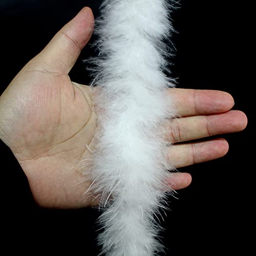 2 m Turkey Thick Lint Strips, Ostrich Feather Trimming with Satin Ribbon, Plush Feather Trimming for DIY Sewing Dresses, Crafts, Costumes, Home, Wedding, Party, Christmas Tree Decoration, White A 2 m Turkey Thick Lint Strips, Ostrich Feather Trimming with Satin Ribbon, Plush Feather Trimming for DIY Sewing Dresses, Crafts, Costumes, Home, Wedding, Party, Christmas Tree Decoration, White A
