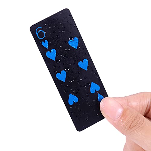 Hetkrishi Unique Black Mini Playing Cards/Poker Cards | Waterproof PVC Plastic 2 Deck of 54 Mini Cards in Each Deck | for Kids and Adults (Pack of 2) (B09VBG11CN) Amazon Price History, Amazon Price Tracker