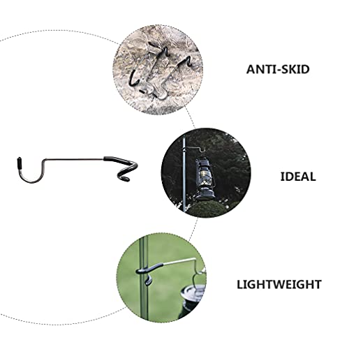 BESPORTBLE 3Pcs Ganchos Ganchos de Poste de Luz Luz de Acampamento Lâmpada Tenda Ganchos Cabides Ver