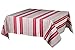 L'Océane Nappe Coton d'Egypte enduite tissée Teint ou Anti-tâches Collection Itxassou Couleur Rouge Cerise (1m60 x 2m, Rouge Toile enduite)