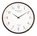 HARRIS & CO. CLOCKMASTERS Luxury Wooden Analog Wall Clock - 13 inch (Dark Teak Wood