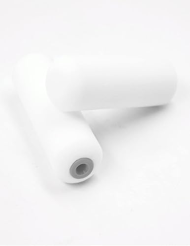 Miniatura 7 de ROLLINGDOG Rodillo de pintura de espuma, rodillo de espuma de 4 pulgadas, cubiertas de rodillo de pintura pequeñas para pintar paredes o muebles