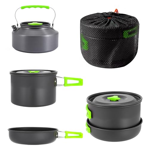 aiGear Camping Cooking Set Cookware Mess Kit with Storage Bag