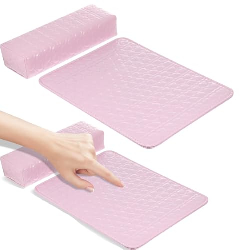 Beavorty Manicure Hand Pillow Nail Cushion Hand Rest Pink