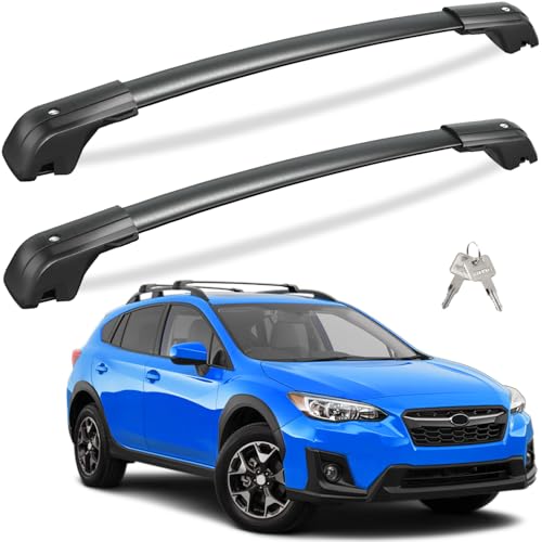 Tuyoung 330lbs All Aluminum Roof Rack Cross Bars Compatible with Subaru Crosstrek 2018-2023 & Impreza 2017-2023 with Side Rails,Lockable Heavy Duty Anti-Theft Roof Crossbars Rooftop Luggage Carrier by Tuyoung - Used condition - US$72.53