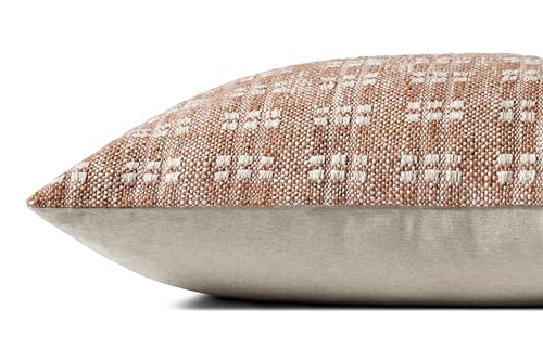 Image of Loloi Magnolia Home Bryn Rust 22'' x 22'' Cover w /Down Pillow