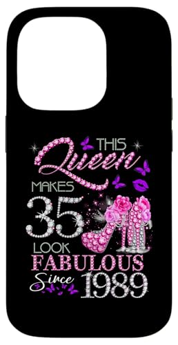 This Queen Makes 35 Look Fabulous Since 1989 35th Birthday �X�}�z�P�[�X iPhone 14 Pro �p