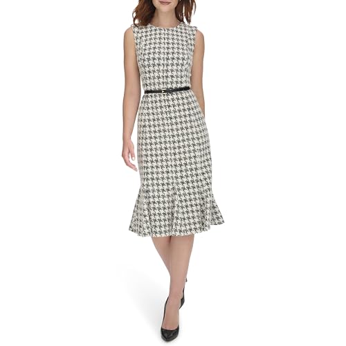 Robe sans manches Tommy Hilfiger pour femme active en motif pied-de-poule