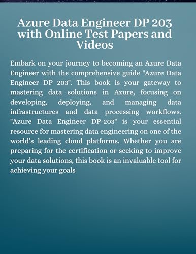 Image of Azure Data Engineer DP 203 Certification eBook - 250+ Practice Questions, Solved Questions, Online Test Papers, Video Lectures (Email Delivery of eBook in 2 Hours)