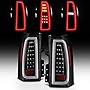AKKON - Fits 2015-2020 GMC Yukon XL Black Tail Lights brake Lamp Full LED Tube Light Bar Driver+Passenger Pair