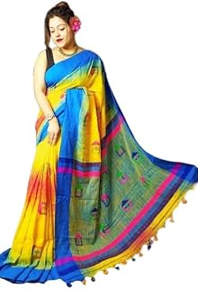PURE KHADI COTTON HAND WEAVING HANDLOOM JAMDANI SAREE Price In India