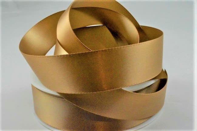 Oakwood ArcherOakwood Archer Double Faced Satin Ribbon, Truffle, 15mm x 25m