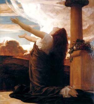 Peinture à l'huile Lord Frederick Leighton 30x40 - Toile de maître haut de gamme