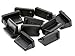 iExcell 25-Pack Black Silicon USB A Type Female Anti Dust Plugs Stopper Cover