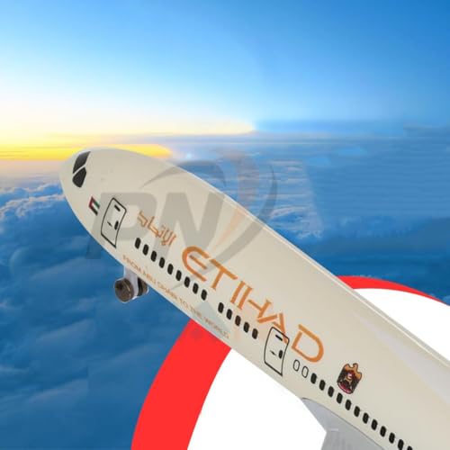 Image of Big Size Etihad Airways Airlines Landing Gear Wheels Aeroplane Scale Model Die Cast Metal Aircraft Highly Detailed Replica Gift 19 Cm (Etihad Airlines)