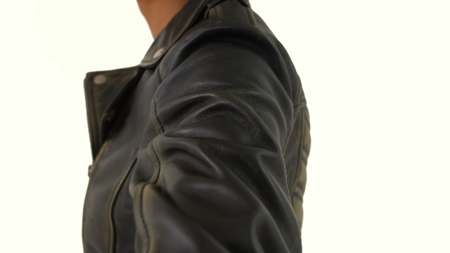Jild Women's Asymmetrical Zip-Up Real Lambskin Leather Motorcycle