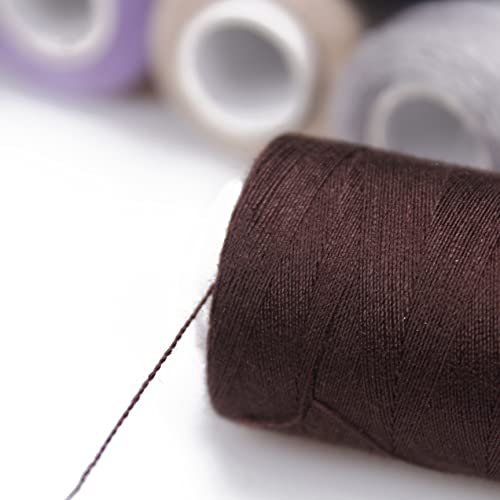 Ryalan 12 Color Set Of Polyester All-Purpose Sewing Threads Prewound Bobbin Thread Plastic For Embroidery And Sewing Machine Diy Embroidery Thread Sewing Thread 382 Yards/350 M Each thumb #8