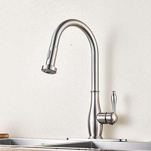 Grifo mezclador de cocina rociador monomando con dos modelos de agua para fregadero moderno