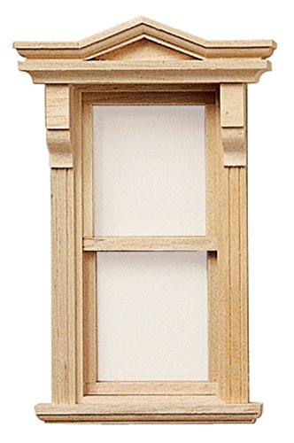 Fenêtre en bois 1:12 bricolage maison de poupées style victorien miniature