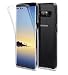 Produktbild COPHONE® Schutzhülle 360 Grad für Samsung Galaxy Note 8, aus transparentem Gel. Umfassender und unsichtbarer Schutz