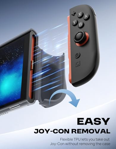 Funda Nintendo Switch 2 protectora gris antiarañazos con Joy-con extraíbles 3