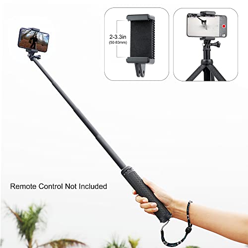 GEPULY Underwater Tripod Stand Aluminum Selfie Stick Pole - Waterproof Hand Grip for GoPro Here 13 12 11 Insta360 AKASO DJI OSMO Action 6&Smartphones Extended Monopod Accessories - Thumbnail 5