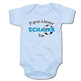 G-graphics Papas Kleiner Schalke Fan Baby-Body (250.0233) (3-6 Monate, blau)