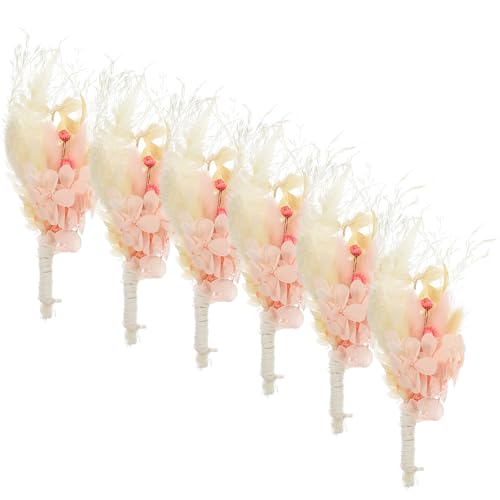 Mini ramos rústicos de flores secas preservadas