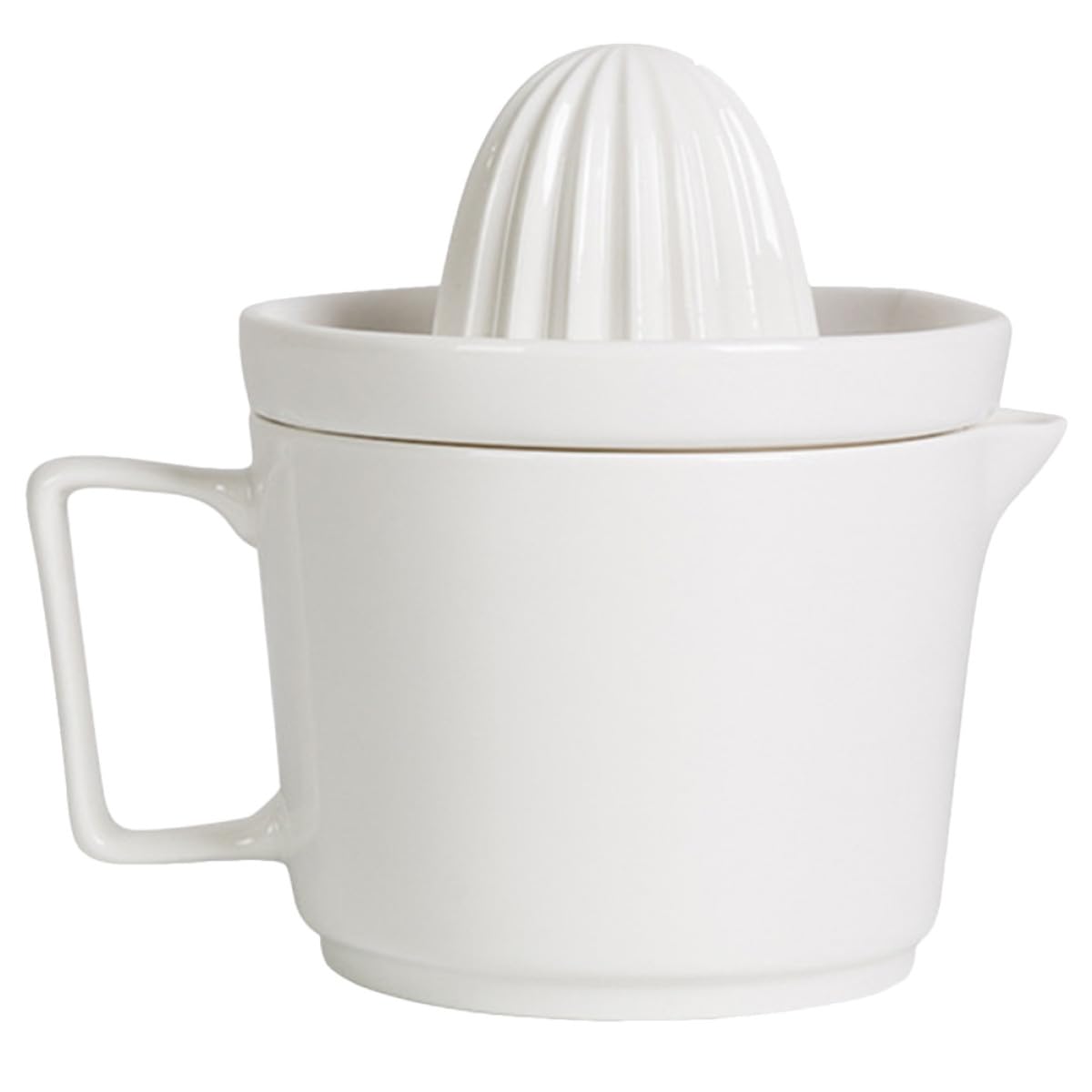 SOLUSTRE Spremiagrumi Manuale e Spremitura Rapida in per Limoni e Agrumi Design Ergonomico Colore Bianco per Cucina e Bar