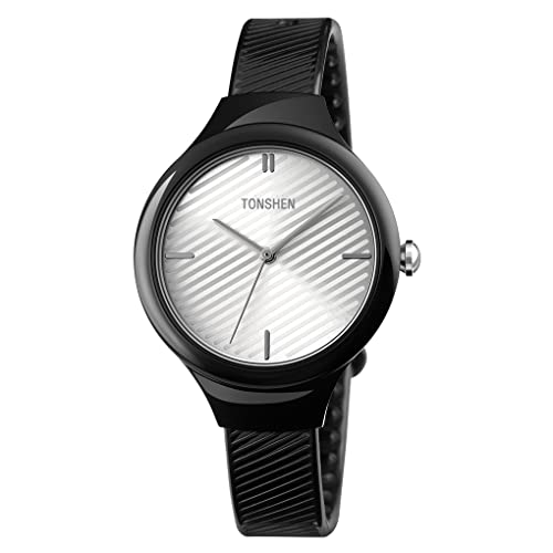 Montre simple analogique quartz fille garçon montre bracelet plastique et caoutchouc