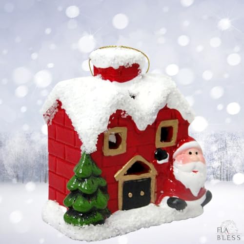 Decoração de Natal Casa Papai Noel com Luz LED para Árvore e Mesa Vermelho Decoração Casa Empresa Es
